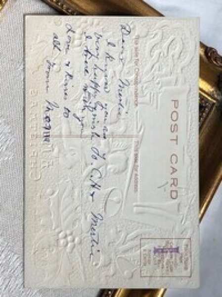 画像4: Postcard  アンティークポストカード クリスマス 天使 ベル ホーリー (4)