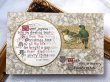 画像2: Postcard  　アンティークポストカード　クリスマス　小鳥　アオガラ　シルク貼り (2)