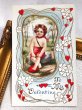 画像2: Postcard　アンティークポストカード　バレンタイン　天使　キューピッド　Ellen Clapsaddle　 (2)