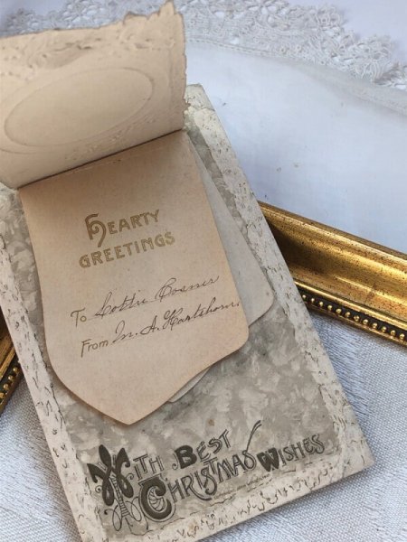 画像3: ▼SALE 500▼ Postcard  アンティークポストカード クリスマス ホーリー ブックレット 仕掛けあり (3)