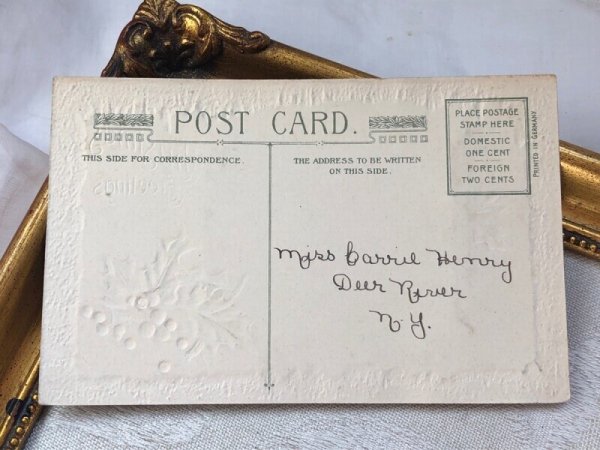 画像5: Postcard  アンティークポストカード クリスマス ホーリー ブックレット 仕掛けあり (5)