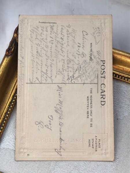 画像5: Postcard  アンティークポストカード　クリスマス　Xmas　ホーリーと家　ブックレット　仕掛けあり　 (5)