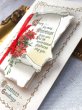 画像4: Postcard  アンティークポストカード　クリスマス　ポインセチア　ヤドリギ　ブックレット　仕掛けあり (4)