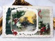画像2: Postcard  アンティークポストカード　クリスマス　ホーリー　ブックレット　仕掛けあり (2)