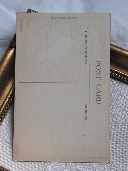 画像3: Postcard アンティークポストカード イースター   ウサギさんと卵 (未使用) (3)