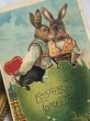 画像3: Postcard　アンティークポストカード　イースター  大きな卵の中で愛をささやくウサギさん (3)