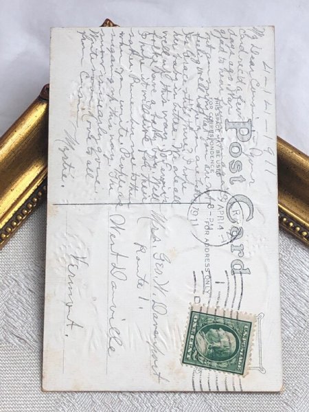 画像3: Postcard アンティークポストカード イースター  ウサギさんとヒヨコさん 卵 (3)