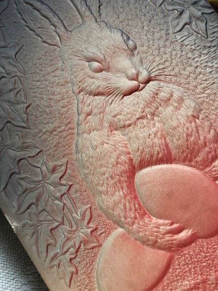 画像3: Postcard アンティークポストカード イースター  卵とウサギさん 1908年 (3)