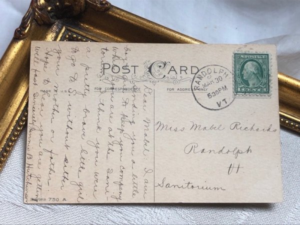 画像4: Postcard アンティークポストカード イースター  ウサギ車にヒヨコさんを入れる子どもたち (4)