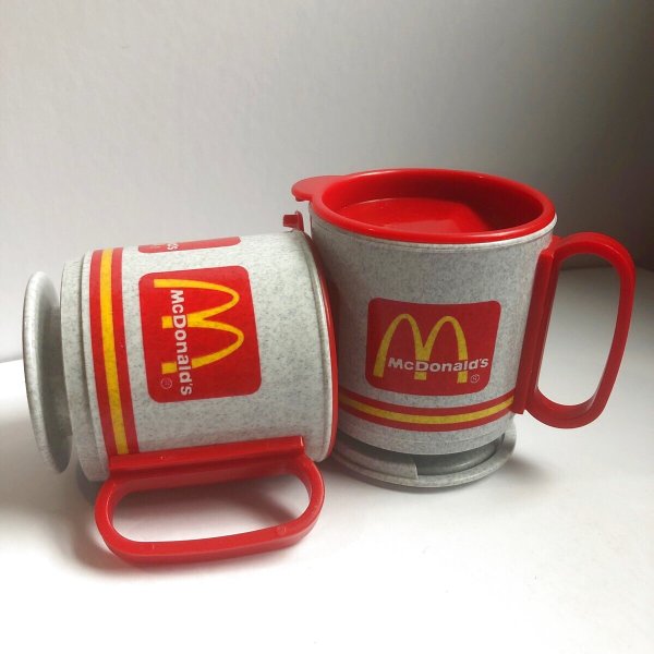 画像8: Vintage Whirley McDonald's Travel Mug　ビンテージ　アメリカ雑貨　マクドナルド　回転式トラベルマグカップ　2個セット (8)