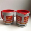 画像1: Vintage Whirley McDonald's Travel Mug　ビンテージ　アメリカ雑貨　マクドナルド　回転式トラベルマグカップ　2個セット (1)