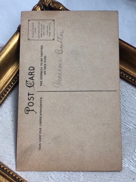 画像4: Postcard アンティークポストカード イースター  ウサギさんと女の子 (4)