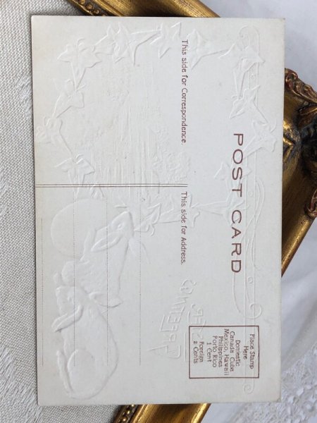 画像4: Postcard アンティークポストカード イースター  ウサギ (未使用) (4)