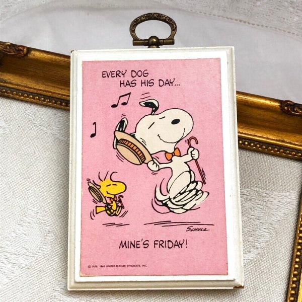 Vintage Snoopy Wall Plaque Peanuts Hallmark ビンテージ
