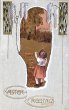 画像1: Postcard　アンティークポストカード　イースター 　ウサギさんと女の子　1910年 (1)