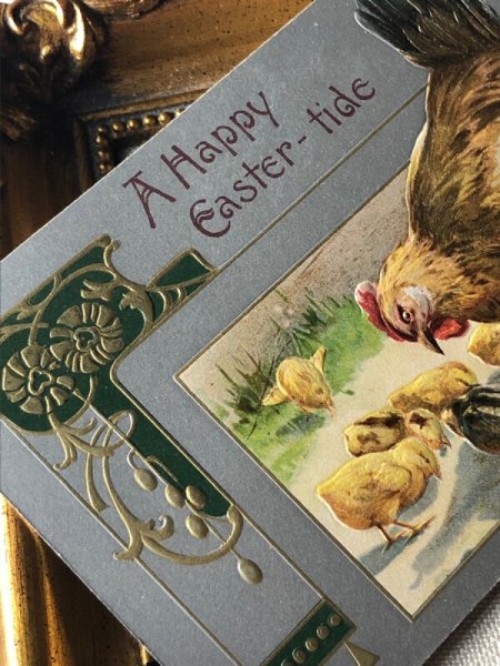 画像3: Postcard　アンティークポストカード　イースター　ニワトリとヒヨコ　 (3)