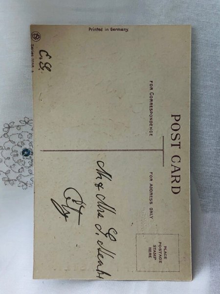 画像3: Postcard　アンティークポストカード　イースター　ヒヨコとテントウムシ　白百合のお花 (3)