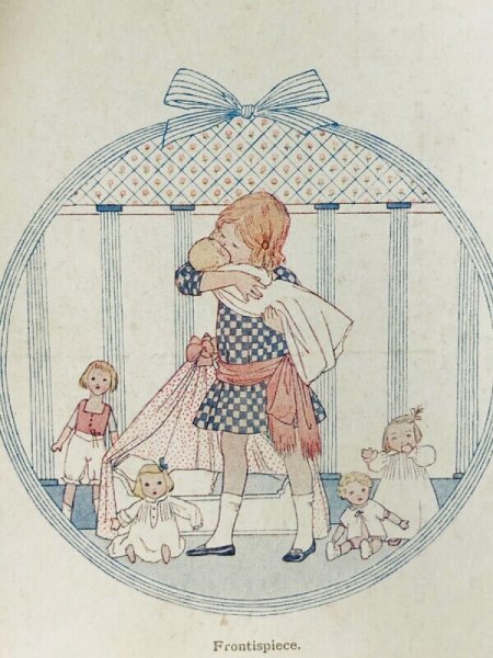 画像2: Postcard  アンティークポストカード  Frontispiece  扉絵   女の子とお人形さんたち H. Willebeek Le Mair  (未使用) (2)