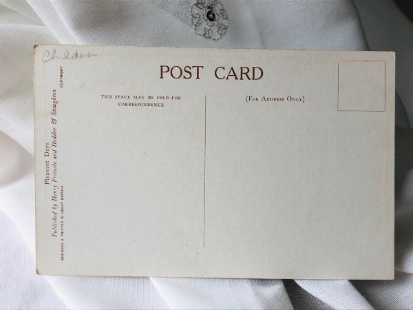 画像2: Postcard アンティークポストカード クリスマス My Lady's Chair   Millicent Sowerby (未使用) (2)