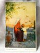 画像1: Postcard  アンティークポストカード　夕陽にあたる聖母子　Evening Blessing by Margaret Tarrant　（未使用） (1)