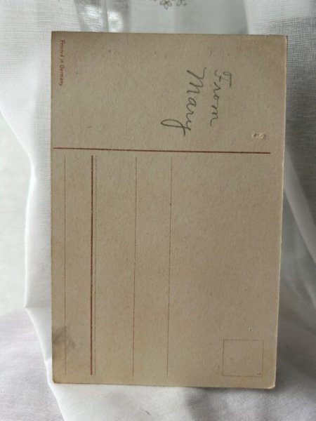画像2: Postcard アンティークポストカード 鳥の巣と妖精たち  (2)