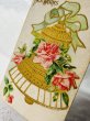 画像2: Postcard  　アンティークポストカード　　薔薇のお花のベル　1908年 (2)