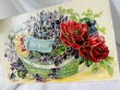 画像2: Postcard  　アンティークポストカード　スミレと薔薇のお花かご　パニエ　1908年 (2)