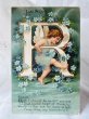 画像1: Postcard  アンティークポストカード　天使のアルファベット　R　Ellen Clapsaddle　1906年 (1)