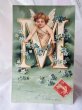 画像1: Postcard  アンティークポストカード　天使のアルファベット　M　Ellen Clapsaddle　1904年 (1)