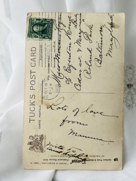 画像3: Postcard アンティークポストカード 歌う猫さん Little Tommy Tucker  G.L.Barnes  (3)