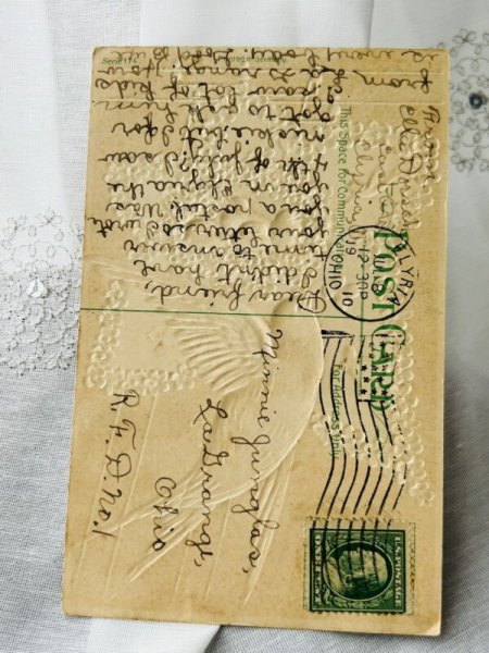 画像2: Postcard   アンティークポストカード ツバメ 1910年 (2)