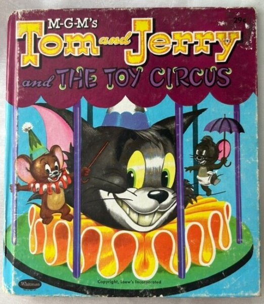 画像1: Vintage Book 洋書　トムとジェリー 　　TOM and JERRY / THE TOY CIRCUS　1953年 (1)