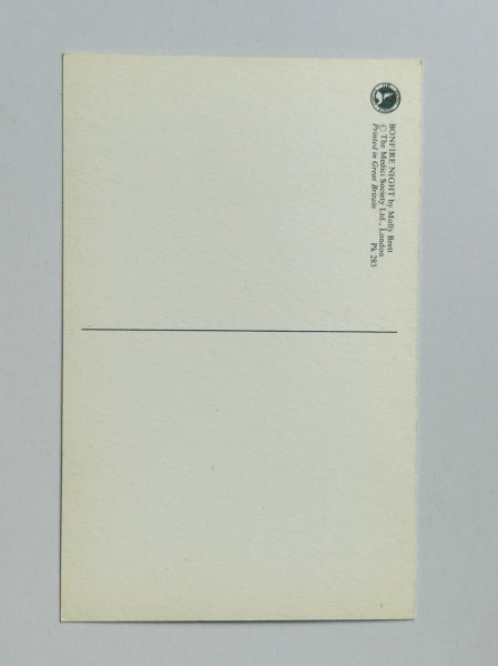 画像2: Postcard  ビンテージポストカード ボンファイヤーナイト 花火 森の動物たち Molly Brett (2)