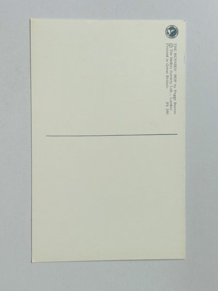 画像2: Postcard   ビンテージポストカード ダンスをするウサギさん キノコ アコーディオン(未使用) (2)