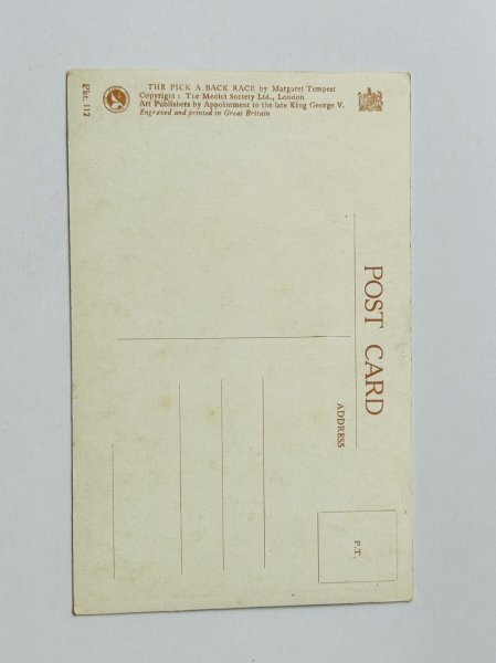 画像2: Postcard   アンティークポストカード　おんぶレース　森の動物さん　Margaret Tempest (2)