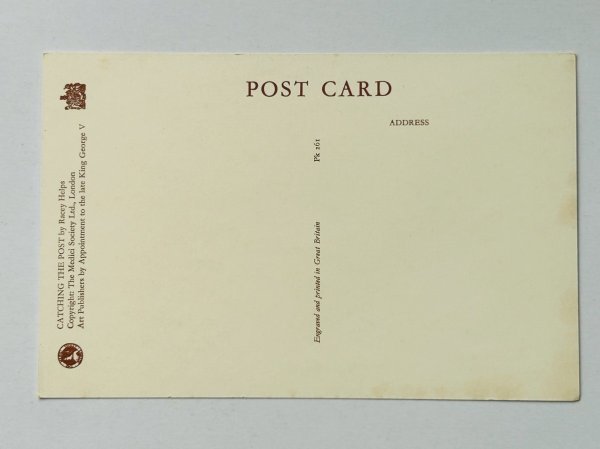 画像2: Postcard   アンティークポストカード　森の動物さん　郵便配達　Racey Helps　（未使用） (2)