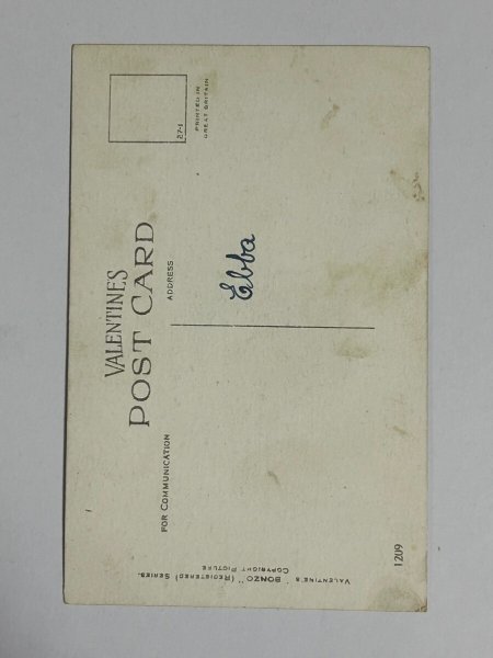 画像2: Postcard  　アンティークポストカード　煙草を吸うボンゾ犬とスパニエル犬 (2)