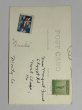 画像2: Postcard  　アンティークポストカード　写真　フレンチブルドッグ　犬　乳母車　1942年 (2)