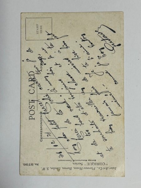 画像2: ▼SALE 500▼　Postcard　アンティークポストカード　小さなコックさんと子犬 (2)