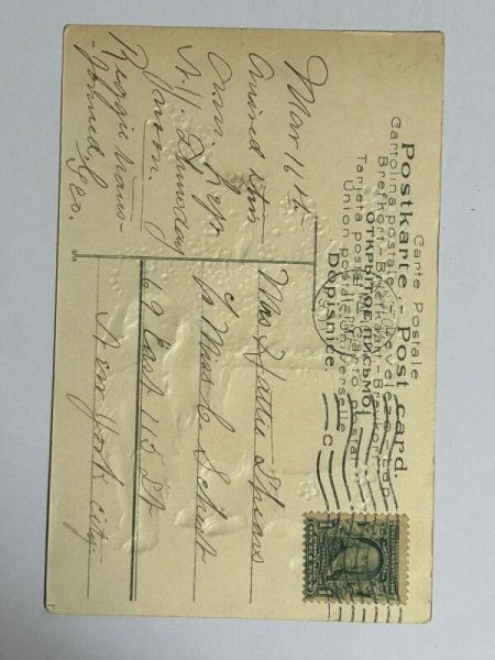 画像2: Postcard   アンティークポストカード スパニエル犬 キャバリア・キング・チャールズ・スパニエル トライカラー  (2)