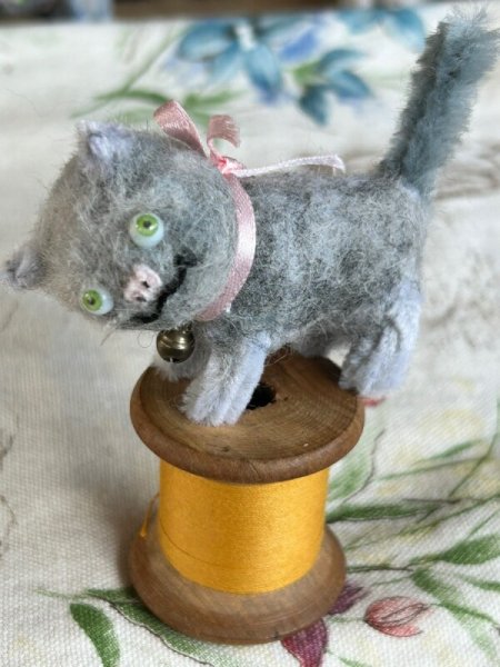 画像5: Vintage style Handmade miniature toy アンティーク風ミニチュアトイ　子猫のフィフィ　FIFI (5)
