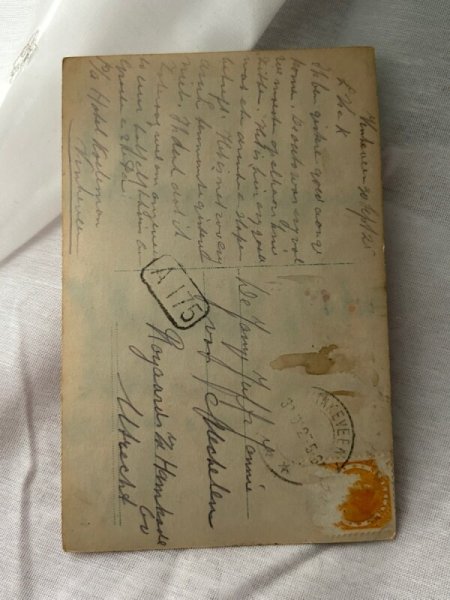 画像2: Postcard    アンティークポストカード 写真 お人形と女の子  (2)