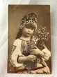 画像1: Postcard    アンティークポストカード　写真　民族衣装の女の子　フランス1907年 (1)