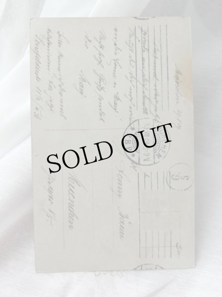 画像2: Postcard    アンティークポストカード　ピアノを弾く女性と女の子　1909年  Grete Reinwald (2)