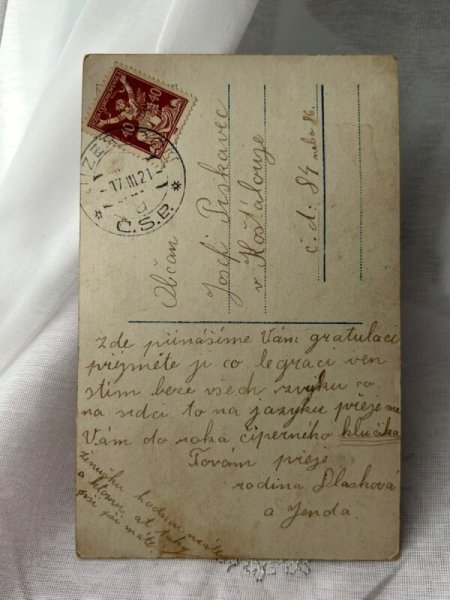 画像2: ▼SALE 500▼ Postcard アンティークポストカード 写真 民族衣装の子どもたち (2)