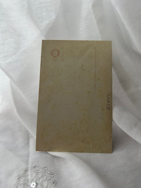 画像2: Postcard    アンティークポストカード　写真　恋する2人の為に祈る天使 (2)