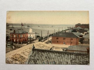 絵葉書■横浜　山車■横浜弁天通り　山車・街並　明治大正　湿気剥離 Snowdrop Postcards アンティークポストカード専門店