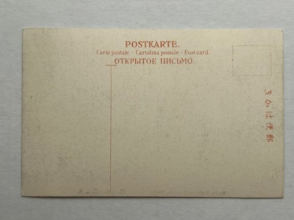 画像2: 手彩色絵葉書　東京　江戸川ノ桜　路面電車　人力車（明治　大正　戦前　未使用） (2)