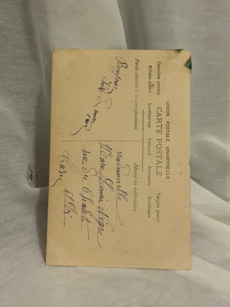 画像2: Postcard  アンティークポストカード　女優　Mireille　フランス1907年 (2)