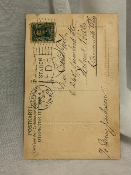 画像3: Postcard  　アンティークポストカード　2人の女性　1907年 (3)